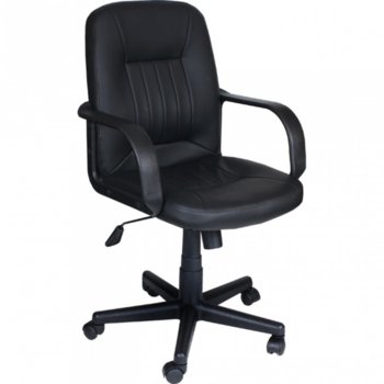 Мениджърски стол OK Office COOL еко кожа, черен