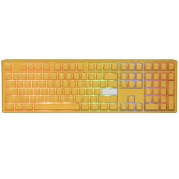 Клавиатура Ducky One 3 Yellow, Cherry MX Silver, подсветка, жълта image