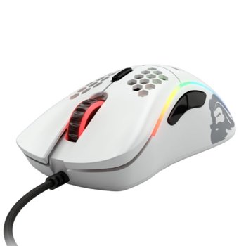 Мишка Glorious Odin D, оптична (12 000dpi), USB, матирано бяла, геймърска, подсветка image