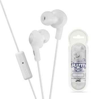 JVC HAFR6 Gumy Plus High Quality Headphones white