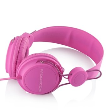 Слушалки Modecom Volcano MC-400 Fruity, микрофон, 20-20kHz, 1.2m кабел, розови | JAR Computers HEADSET Modecom Volcano MC-400 Fruity Pink