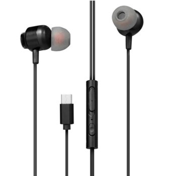 TnB Earphones Type C Black ESTYPECBK