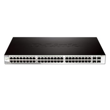 Суич D-Link DGS-1210-52 48Ports 10/100/1000Mbps Base-T, 4 x 1000Mbps Base-T/SFP ports | JAR Computers D-Link DGS-1210-52 52Ports 10/100/1000Mbps Base-T,