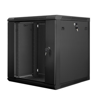 Комуникационен шкаф Lanberg WF01-6612-10B, 19", 12U, 600 x 600 x 640, черен | JAR Computers Lanberg WF01-6612-10B