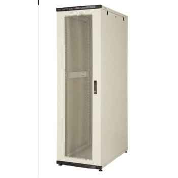 Комуникационен шкаф Lande LN-CS42U8080-BL-541, 19", 42U, 800 x 800 мм, перфорирана врата, LCD термометър, черен | JAR Computers Lande LN-CS42U8080-BL-541
