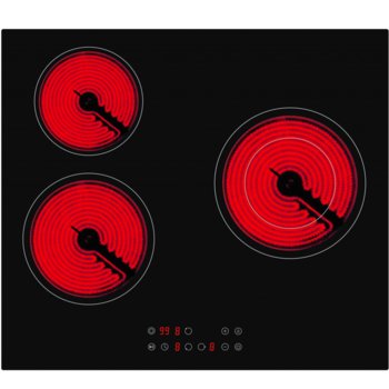 Плот за вграждане Arielli ACH-523T, 3 нагревателни зони, сензорно управление, индикатор за остатъчна топлина, възможност за заключване, черен | JAR Computers Arielli ACH-523T 19432