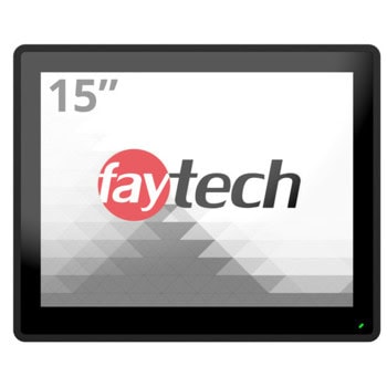 Индустриален компютър Faytech 1010502640 FT15BX6413ECAPOB, четириядрен Intel Atom x6413E 1.5/3.0GHz, 15" (38.1 cm) XGA сензорен дисплей, 8GB DDR4, 120GB SSD, 4x USB 3.0, 1x DisplayPort, 1x HDMI, 2x RS232, Wi-Fi, Bluetooth, 2x LAN, Linux | JAR Computers Faytech 1010502640 FT15BX6413ECAPOB