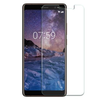 Протектор от закалено стъкло /Tempered Glass/ DeTech за Nokia 7.1, 0.3mm | JAR Computers Стъклен протектор DeTech за Nokia 7.1