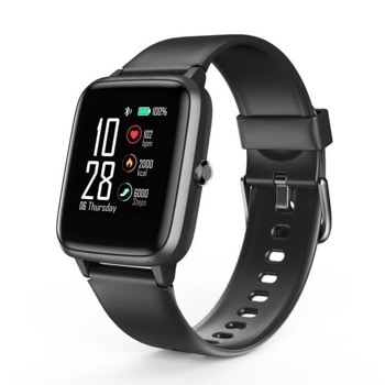 Смарт часовник Hama Fit Watch 5910 (178606), 1.3" (3.3 cm) LCD сензорен дисплей, Fitness Tracking, 14 вида спорт, IP68 защита, до 6 дни живот на батерия, черен | JAR Computers HAMA-178606
