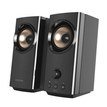 Тонколона Creative T60, 2.0, RMS 30W (15W + 15W), Bluetooth/3.5мм жак, черни | JAR Computers Creative T60 Wireless