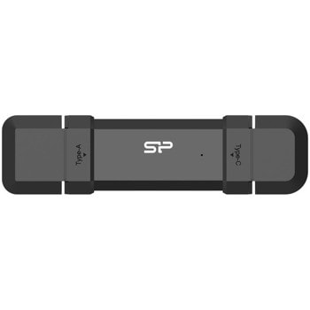 Памет SSD 2TB, Silicon Power DS72 (SP002TBUC3S72VPK), USB-A + USB-C, скорост на четене до 1050MB/s, скорост на запис до 850MB/s | JAR Computers Silicon Power 2TB DS72 SP002TBUC3S72VPK