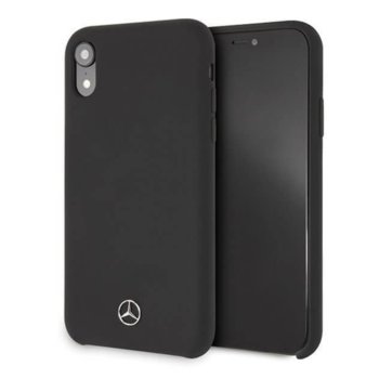 Mercedes-Benz Silicone Hard Case за iPhone XR (чер