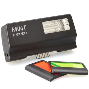 Светкавица Polaroid Mint SX-70 Flashbar, 2x AAA батерии, 2 филтъра, съвместимост с Polaroid SX-70 | JAR Computers Светкавица MINT за SX-70 Flashbar