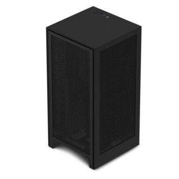 Кутия NZXT H1 Matte Black (CA-H16WR-B1-EU), Mini-ITX, 1x USB 3.1 Type C, черна, със захранване | JAR Computers NZXT CA-H16WR-B1-EU