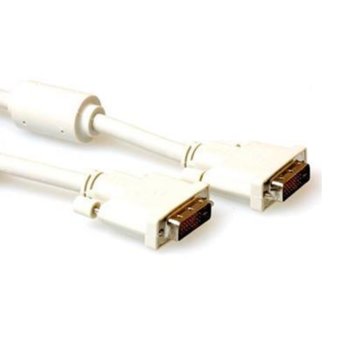 Кабел ACT AK3634, от DVI-D(м) към DVI-D(м), 10m, черен | JAR Computers ACT AK3634 DVI-D мъжко - DVI-D мъжко