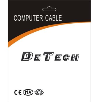 Кабел DeTech HDMI(м) към HDMI(м) 1.8m