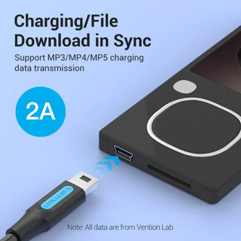 Кабел Vention USB C m to Mini USB m 5pin 0.5m | JAR Computers Кабел Vention USB C m to Mini USB m 5pin 0.5m