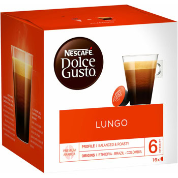 Кафе капсули NESCAFE DOLCE GUSTO Lungo, 16 напитки | JAR Computers NESCAFE DOLCE GUSTO Lungo 16 напитки
