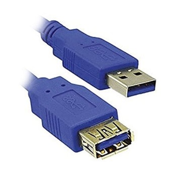 Кабел Media Range, USB-A (м) - USB-A (ж) 3.0, 3м, син | JAR Computers MediaRange USB-A (м) - USB-A (ж) 3.0