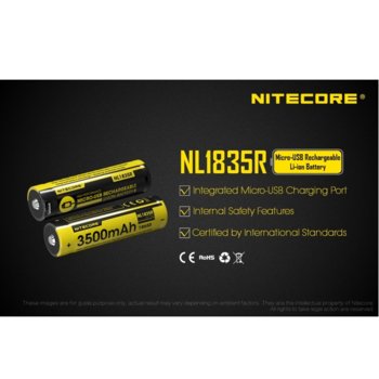 Nitecore NL1835R Protected с USB