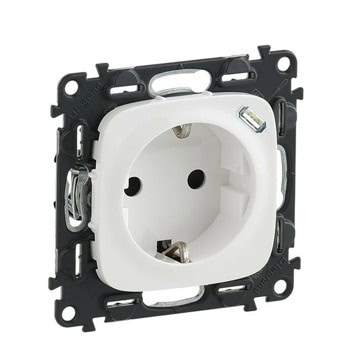 Контакт Legrand Valena Allure, 16A, единичен, USB C(ж), бял | JAR Computers Legrand 753005