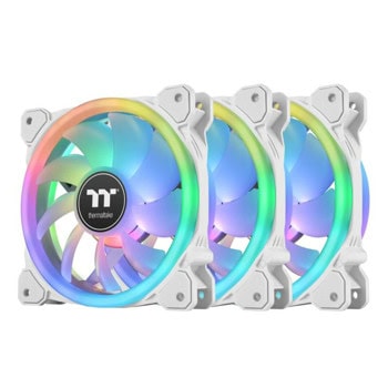 Вентилатори 120mm, Thermaltake Swafan 12 RGB Snow, 2000rpm, 3 броя | JAR Computers Thermaltake Swafan 12 RGB Snow CL-F145-PL12SW-A