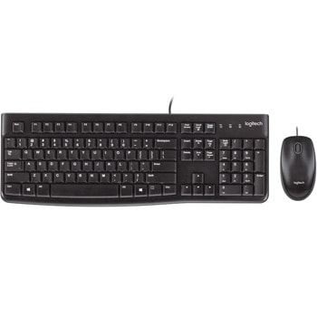 Комплект клавиатура и мишка Logitech Desktop MK120 (920-002563), черни, USB | JAR Computers Logitech Combo MK120 920-002563