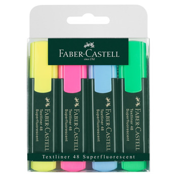 Faber-Castell Текст маркер 48 4 цвята