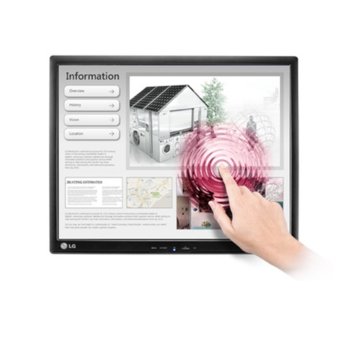 Монитор LG 17MB15T-B, 17" (43.18 cm) TN Touchscreen панел, SXGA, 5ms, 5000000:1, 250cd/m2, VGA, USB | JAR Computers LG 17MB15T-B 17"