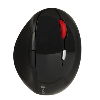 Мишка NGS Evo Ergo, 2400 dpi, безжична, USB, вертикална, черна image