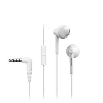 Слушалки Panasonic RP-TCM115E-W, микрофон, тип "тапи", бели | JAR Computers Panasonic RP-TCM115E-W