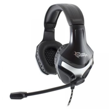 Слушалки SBOX White Shark GH-101 Lynx, микрофон, 3.5mm жак, геймърски, 32 Ohm импеданс, 110 dB ± 3dB чувствителност, черни | JAR Computers SBOX WHITE SHARK GH-101 Геймърски слушалки черни