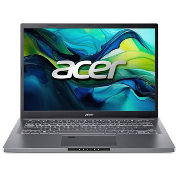 Лаптоп Acer Aspire A14-52M-540M (NX.JFVEX.00A)(сив), осемядрен Intel Core Ultra 5 processor 226V, 2.1/4.5 GHz, 14"(35.6 cm), WUXGA OLED Display, 16GB LPDDR5X, 512GB SSD NVMe, 1x Thunderbolt, Windows 11 Home, 1.4 kg | JAR Computers ACER A14-52M-540M