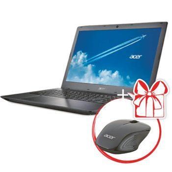 Лаптоп Acer TravelMate P259-G2-M(NX.VEMEX.002) с подарък Acer Wireless Optical Mouse, двуядрен Kaby Lake Intel Core i3-7100U 2.4GHz, 15.6" (39.62 cm) Full HD LED Display (HDMI), 4GB DDR4, 256GB SSD, 3x USB 3.0, Linux, 2.23kg | JAR Computers Acer Aspire TravelMate P259-G2-M + Acer Mouse