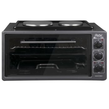 Готварска печка ZEPHYR ZP 1441 T50HP, 3900W, 50 л. обем, 2 котлона, черен image