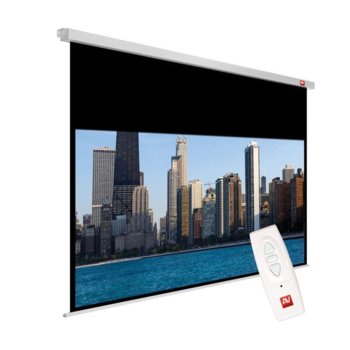 Екран Avtek Business Electric 240, електрически за стена или таван, Matt White, 2400 x 2000 мм, 109", 16:10 | JAR Computers Avtek Business Electric 240