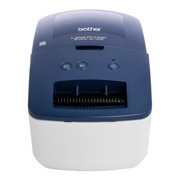 Етикетен принтер Brother QL-600B (QL600BXX1), 300 x 300 dpi/300 x 600 dpi, директен термопечат, 71 mm/секунда скорост на печат, 62 mm максимална ширина на етикета | JAR Computers Brother QL-600B QL600BXX1