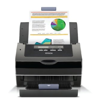 Скенер Epson GT-S85N, 600dpi, A4, двустранно сканиране, ADF, USB, Lan | JAR Computers Epson GT-S85N