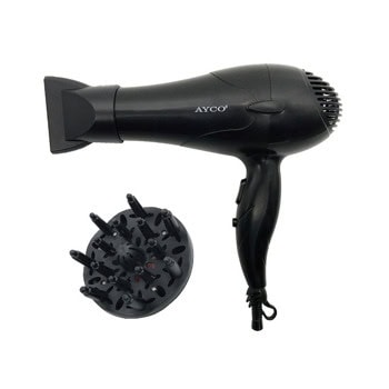 Сешоар Ayco AHD-1636D, 1600W, 2 температури, студена струя, черен | JAR Computers Ayco AHD-1636D