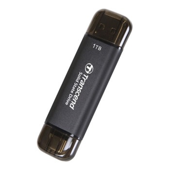 Памет SSD 1TB Transcend ESD310 (TS1TESD310C), USB-A + USB-C, скорост на четене до 1050MB/s, скорост на запис до 950MB/s | JAR Computers Transcend ESD310 1TB TS1TESD310C