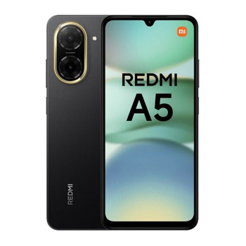 Смартфон Xiaomi Redmi A5 (черен), поддържа 2 SIM карти, 6.88" (17.47 cm) дисплей, осемядрен Unisoc T7250 1.8 GHz, 4GB RAM, 128GB Flash памет (+microSD слот), 32 & 8 Mpix камери, Android | JAR Computers Xiaomi Redmi A5 4GB/128GB Black