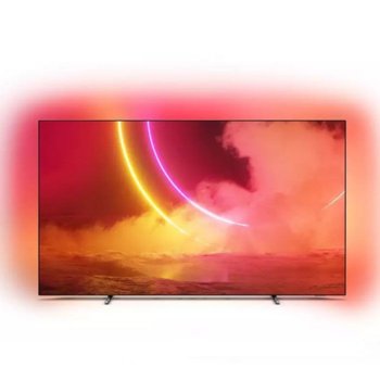 Телевизор Philips 55OLED805/12, 55" (139.7 cm) OLED 4K UHD Smart TV, HDR, DVB-T2/C/S2, Wi-Fi, Bluetooth, LAN, 4x HDMI, 2x USB, енергиен клас G | JAR Computers Philips 55OLED805/12