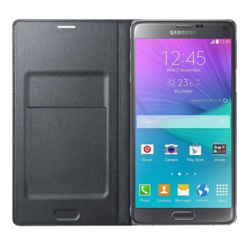 Samsung LED Flip Wallet Galaxy Note 4 N910 Charcoa