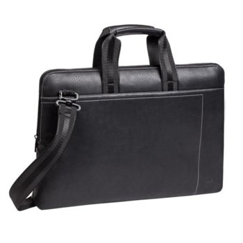 Чанта за лаптоп Rivacase 8930 (PU) до 15.6" (39.60 cm), естествена кожа, черна | JAR Computers Rivacase 8930 (PU) Black 6906201089308