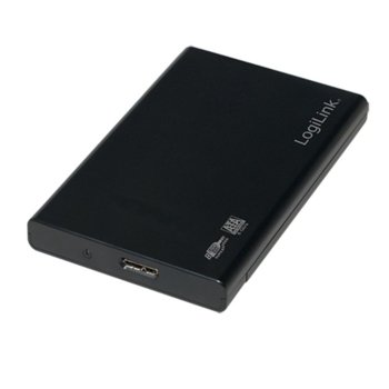 Кутия 2.5" (6.35 cm) LogiLink UA0275, SATA, USB 3.0, черна | JAR Computers Ext case U3.0-to-SATA2.5, UA0275, LogiLink