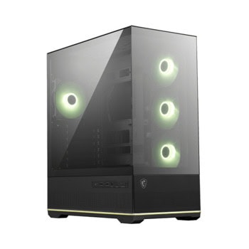 Кутия MSI MAG PANO 110R PZ, ATX/microATX/Mini-ITX, 1x USB 3.2 Gen 2x2 Type-C, 4x 120mm вентилатора, с прозорец, черна, без захранване | JAR Computers MSI MAG PANO 110R PZ Black