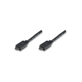 Кабел MANHATTAN 326636, Micro HDMI(м) към Micro HDMI(м), 1.0м | JAR Computers MANHATTAN Micro HDMI(м) към Micro HDMI(м) 1m