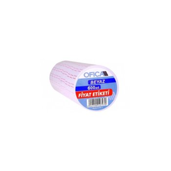 Етикети за маркиращи клещи Ofica Pembe, бели, цената е за 1бр. (продават се в опаковка от 10бр.) | JAR Computers Етикети Ofica Pembe