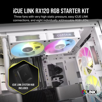 corsair icue link rx120 rgb white | JAR Computers corsair icue link rx120 rgb white