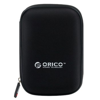 Калъф за външен диск Orico PHD-25 за 2.5" (6.35 cm) HDD/SSD, място за аксесоари, черен | JAR Computers Orico PHD-25-BK